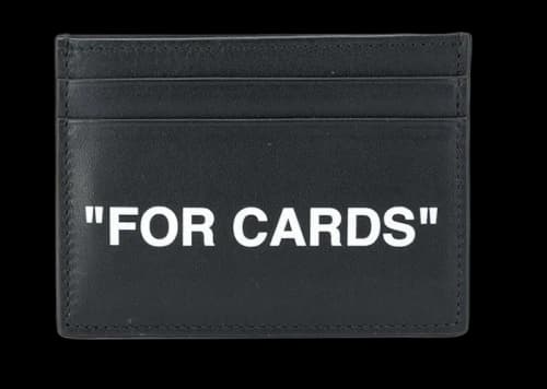 OFF-WHITE Quote "FOR CARDS" Card Holder Black
