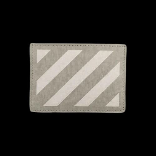 Off-White Diagonal Cardholder 'Grey/White'
