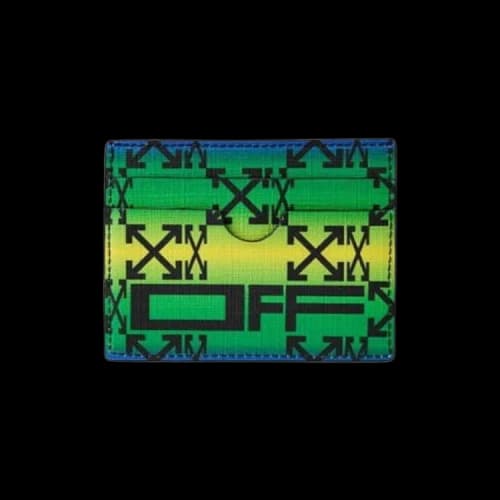OFF-WHITE Zipped Monogram Card Case Multicolor