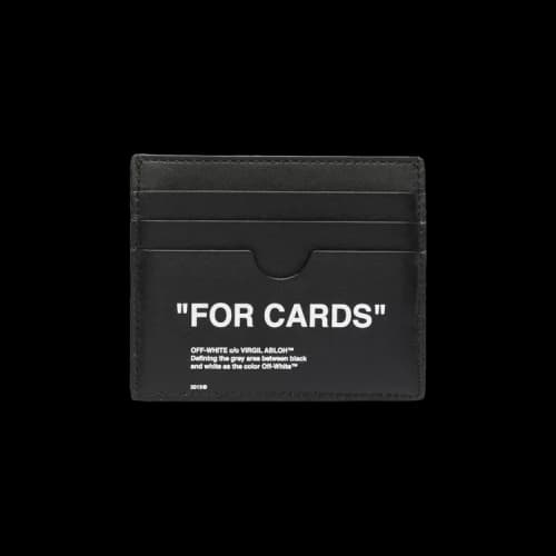 Off-White "FOR CARDS" Card Holder Black