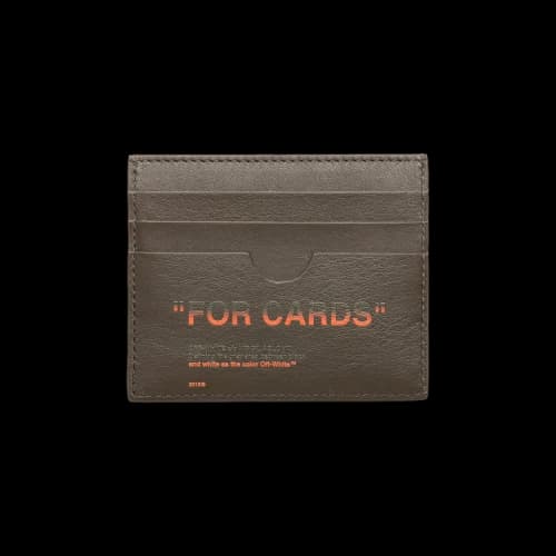 Off-White Quote Card Case 'Military Orange'