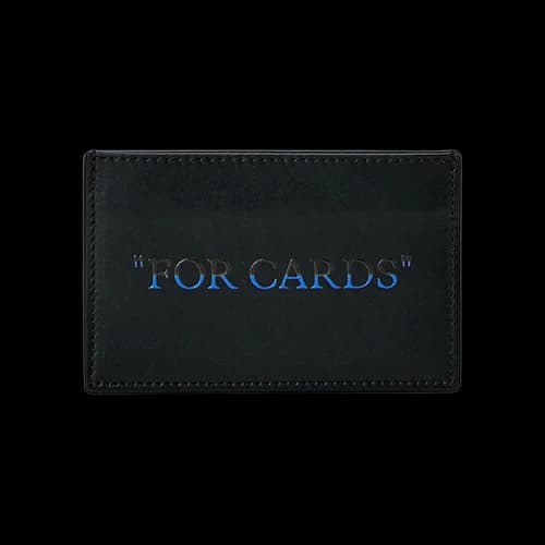 Off-White Quote Bookish Cardholder 'Black/Blue'