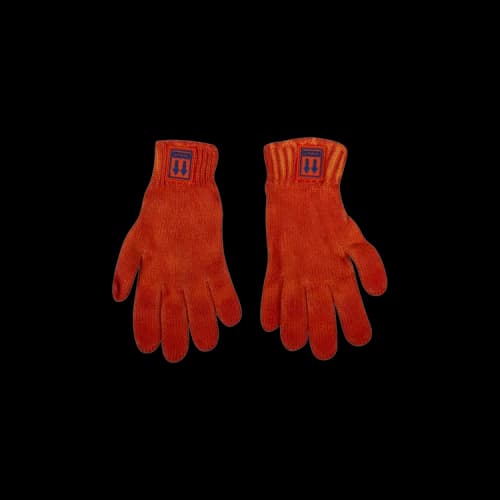 Off-White Knit Patch Gloves 'Orange'