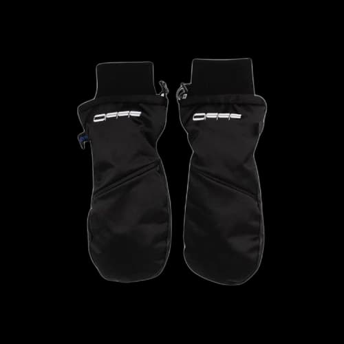 Off-White Logo Print Padded Gloves 'Black'