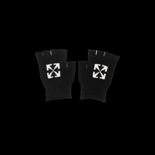 Off-White Fingerless Logo Gloves 'Black'