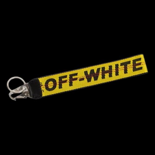 Off-White Industrial Logo Keychain 'Yellow'