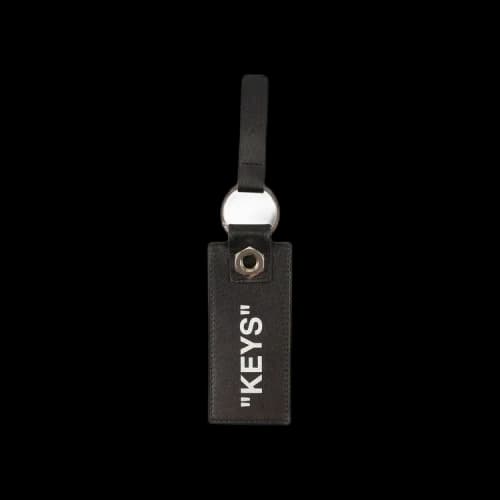 Off-White Quote Keychain 'Black'