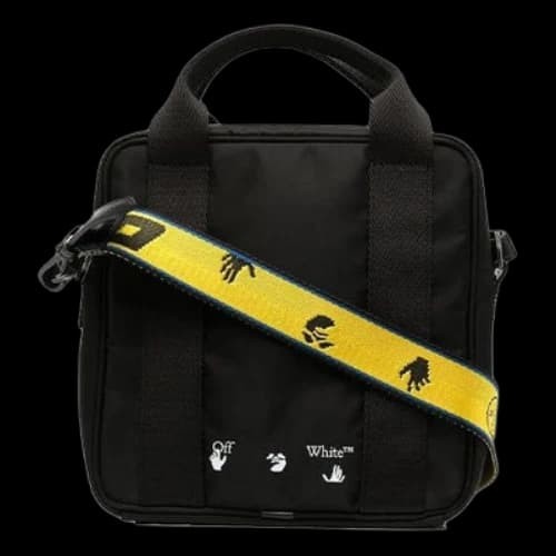 Off-White 21 logo Printing Series Messenger Bag Black
