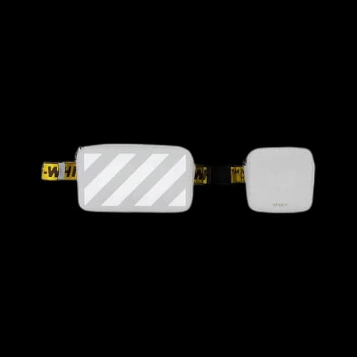 Off-White Diag Double Leather Bodybag 'Graphite White'