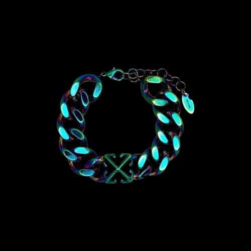 Off-White Arrow Chain Bracelet 'Iridescent'
