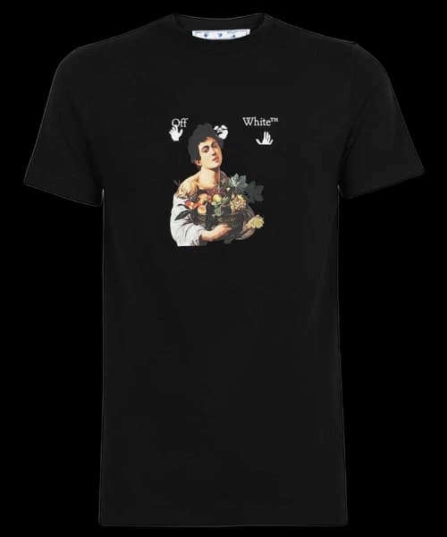 OFF-WHITE Slim Fit Caravaggio Boy T-shirt Black