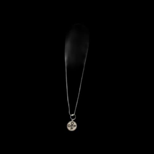 Off-White Logo Pendant Necklace 'Silver'