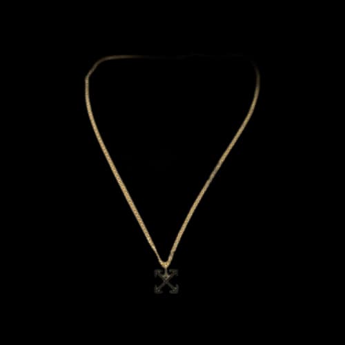 Off-White Arrow Logo Necklace 'Gold/Black'