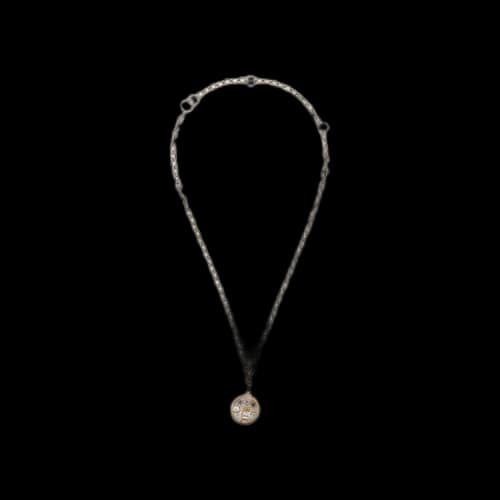 Off-White Cross Logo Necklace 'Grey'