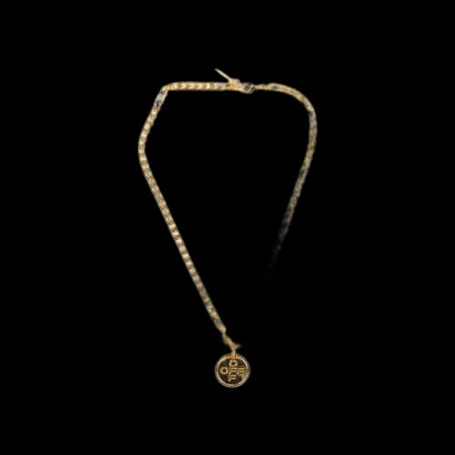Off-White Cross Logo Necklace 'Gold'
