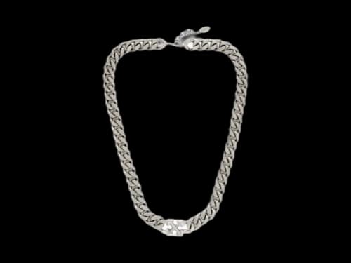 OFF-WHITE Arrow Chain Necklace Silver