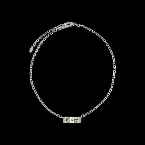 Off-White Swimming Logo Necklace 'Silver'