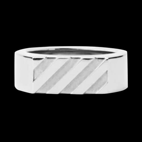 Off-White Diag Ring 'Silver'