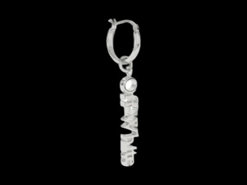 OFF-WHITE Hoop Logo Mono Earring Earring Silver