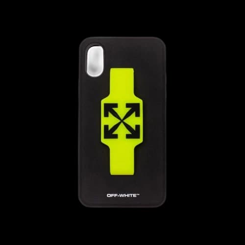 Off-White iPhone XS Cover With Finger Grip 'Black'