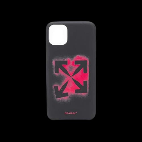 Off-White Stencil iPhone 11 Pro Max Cover 'Black/Red'
