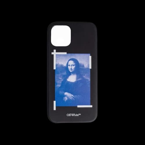 Off-White Blue Monalisa iPhone 12 Pro Max Cover 'Black/White'