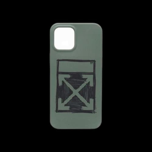 Off-White Negative Mark iPhone 12 Pro Max Case 'Green/Black'