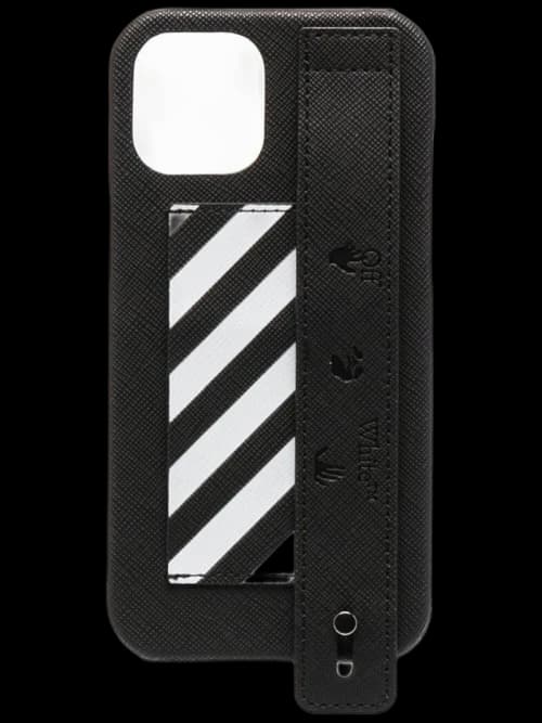 OFF-WHITE Diag with Strap iPhone 12 Pro Max Case Black/White