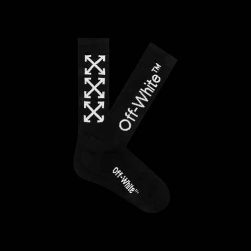 Off-White Arrows Mid Length Socks 'Black/White'