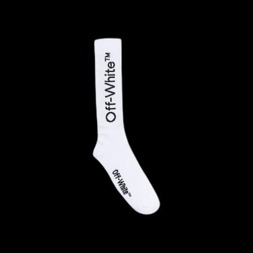 Off-White Diag Mid Length Socks 'White Black'