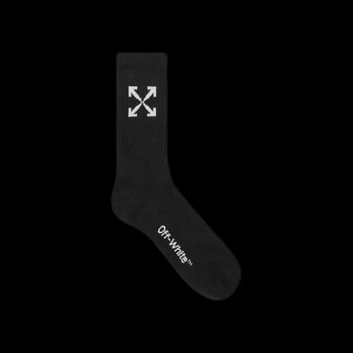 Off-White Arrow Mid Sport Socks 'Black/White'