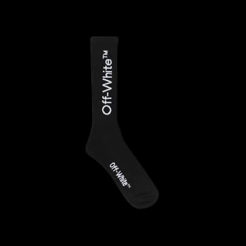 Off-White Swimming Man Socks 'Black/White'