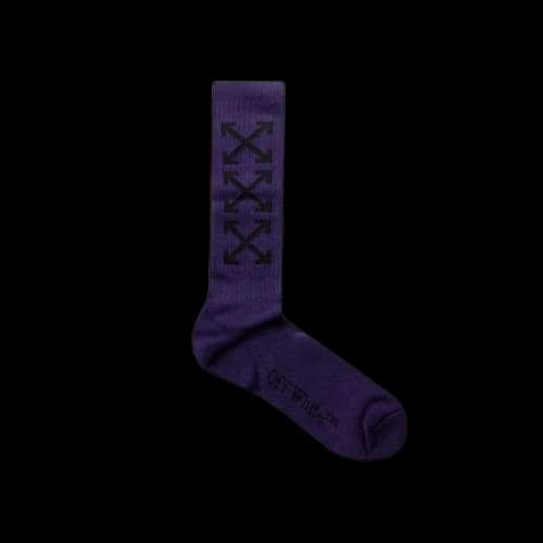 Off-White Arrow Bookish Medium Socks 'Purple/Black'