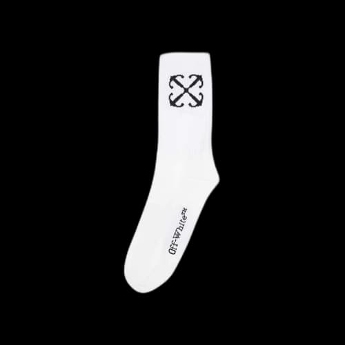 Off-White Arrow Mid Calf Socks 'Ivory/Black'