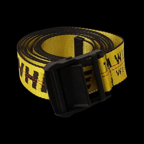 Off-White Industrial Logo Belt 'Yellow'
