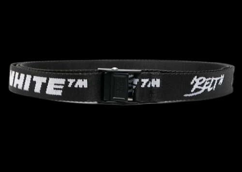 Off-White Mini Quote "BELT" Industrial Belt Black/White