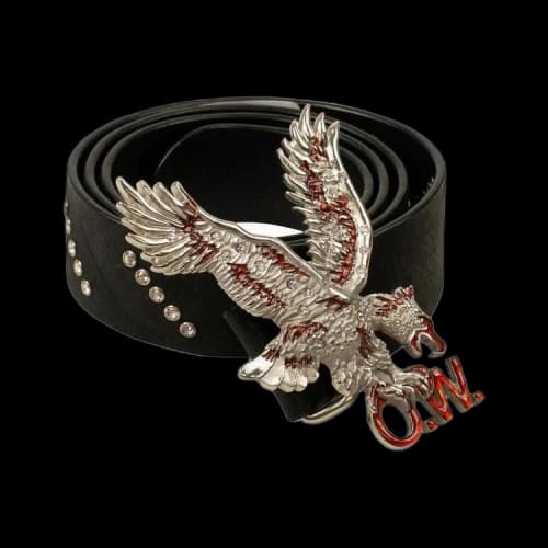 Off-White Eagle Leather Belt 'Black'