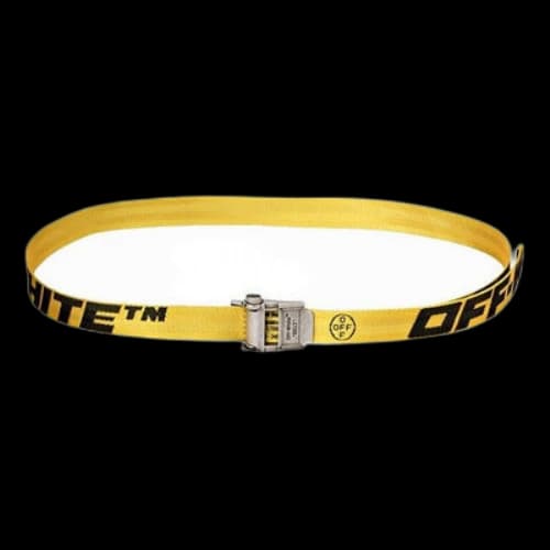 Off-White BlackLetters Logo Mini Short Belt Yellow