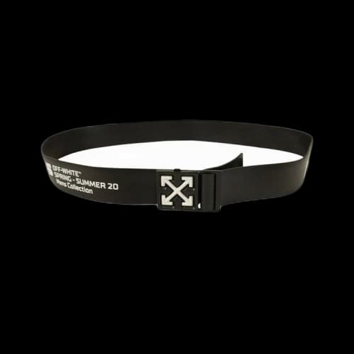 Off-White Rubber Logo Buckle Belt 'Black'