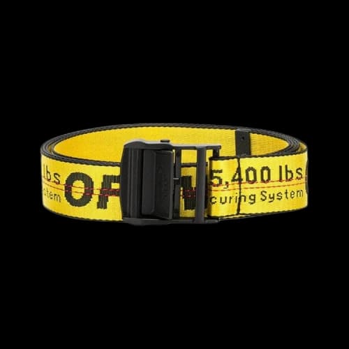 Off-White Classic Industrial Belt Short 'Yellow/Black'