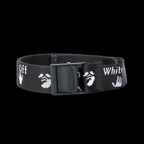 Off-White Logo Print Belt 'Black'