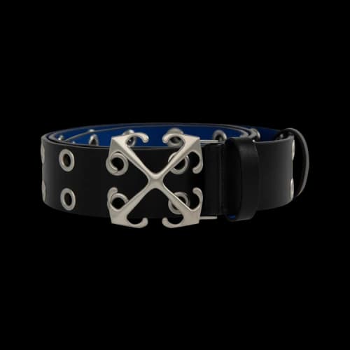 Off-White New Arrow Eyelets Belt 'Black/Blue'