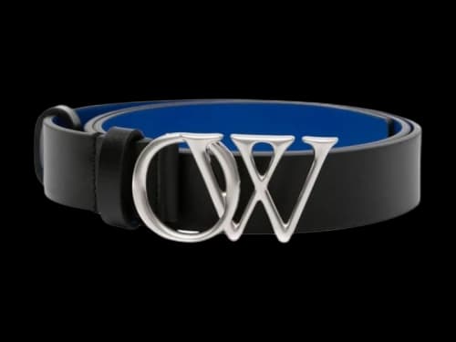 OFF-WHITE OW Initials 30Mm Belt Black