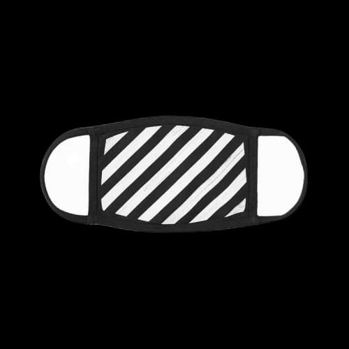 Off-White Diagonal Face Mask 'Black/White'