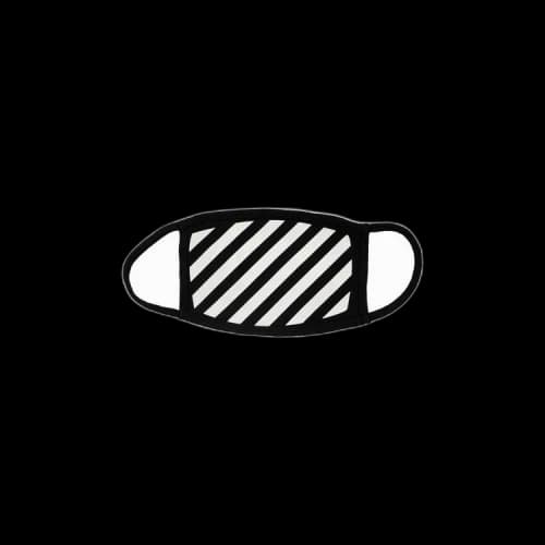 Off-White Diag Stripe Mask 'Black/White'