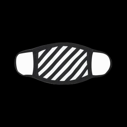 Off-White Diag Face Mask 'Black/White'