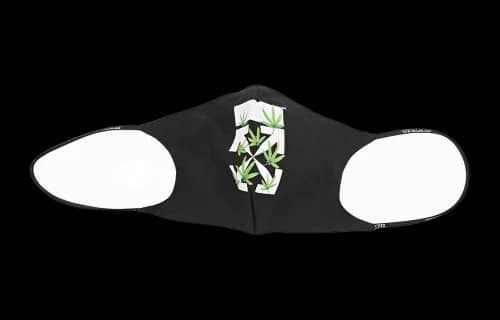 Off-White Weed Arrow Simple Mask 'Black/Green'