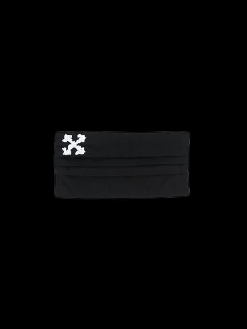 OFF-WHITE Embroidered Arrows Mask/Bag Black/White