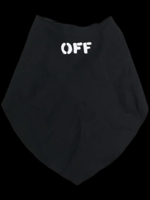 OFF-WHITE Bandana Face Mask Black/White