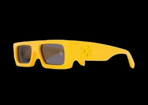 OFF-WHITE Arrow Logo Sunglasses Yellow/Black (OMRI006F20PLA0011800)